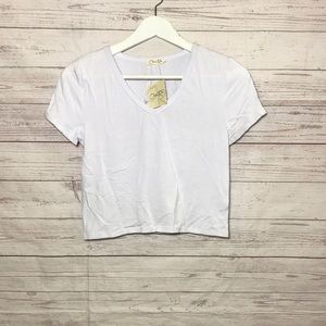 Olivia Rae white crop top size M